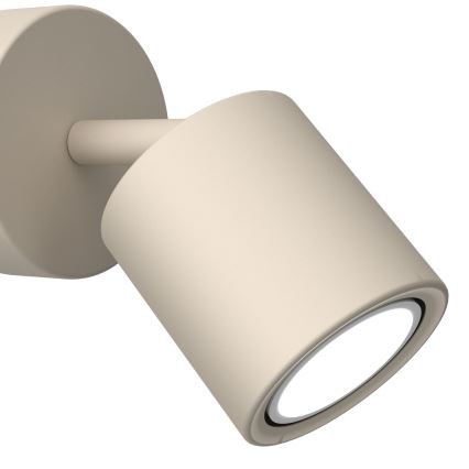 Επιτοίχιο σποτ φωτιστικό DEMIA 1xGU10/8W/230V μπεζ
