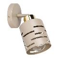 Επιτοίχιο σποτ φωτιστικό ELEN 1xE27/35W/230V μπεζ/χρυσό