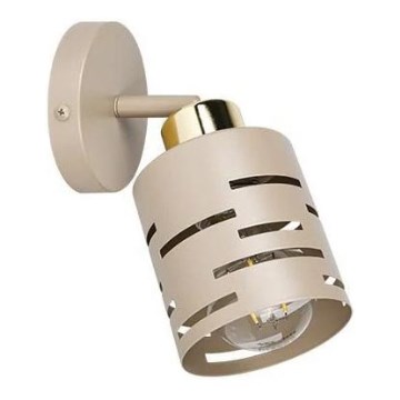 Επιτοίχιο σποτ φωτιστικό ELEN 1xE27/35W/230V μπεζ/χρυσό