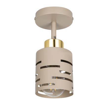 Επιτοίχιο σποτ φωτιστικό ELEN 1xE27/35W/230V μπεζ/χρυσό
