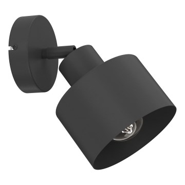 Επιτοίχιο σποτ φωτιστικό PARKLA 1xE27/15W/230V μαύρο