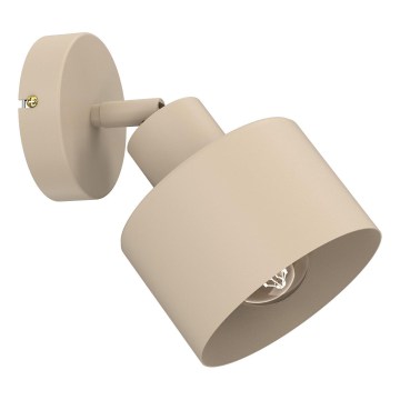Επιτοίχιο σποτ PARKLA 1xE27/15W/230V μπεζ
