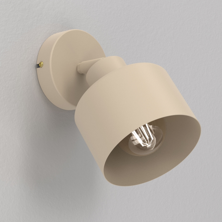 Επιτοίχιο σποτ PARKLA 1xE27/15W/230V μπεζ