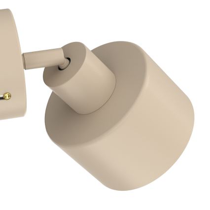 Επιτοίχιο σποτ PARKLA 1xE27/15W/230V μπεζ
