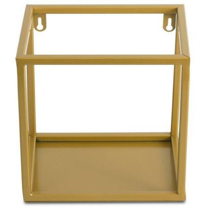 Επιτοίχιο ράφι 20x20 εκ. σε χρυσό χρώμα