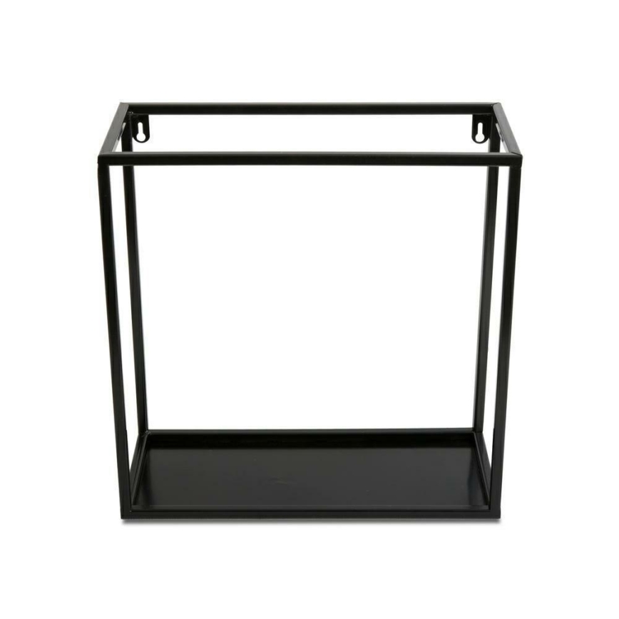 Επιτοίχιο ράφι 35x35 εκ. μαύρο