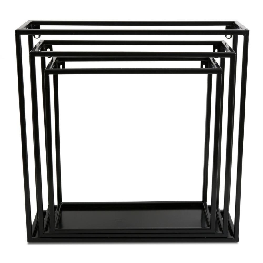 Επιτοίχιο ράφι 35x35 εκ. μαύρο