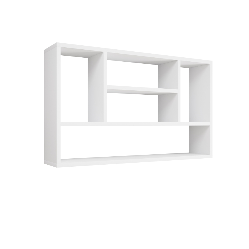 Επιτοίχιο ράφι PAPIKO 100x60x20 cm λευκό