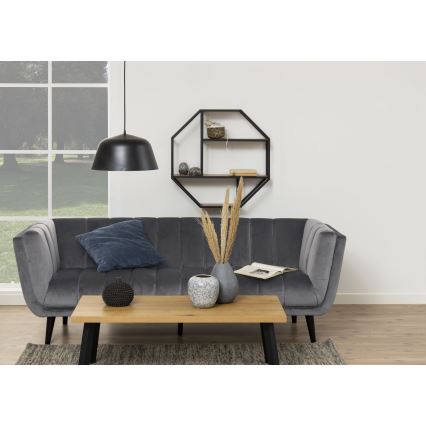 Επιτοίχιο ράφι SARON 77x77 cm δρυς/μαύρο