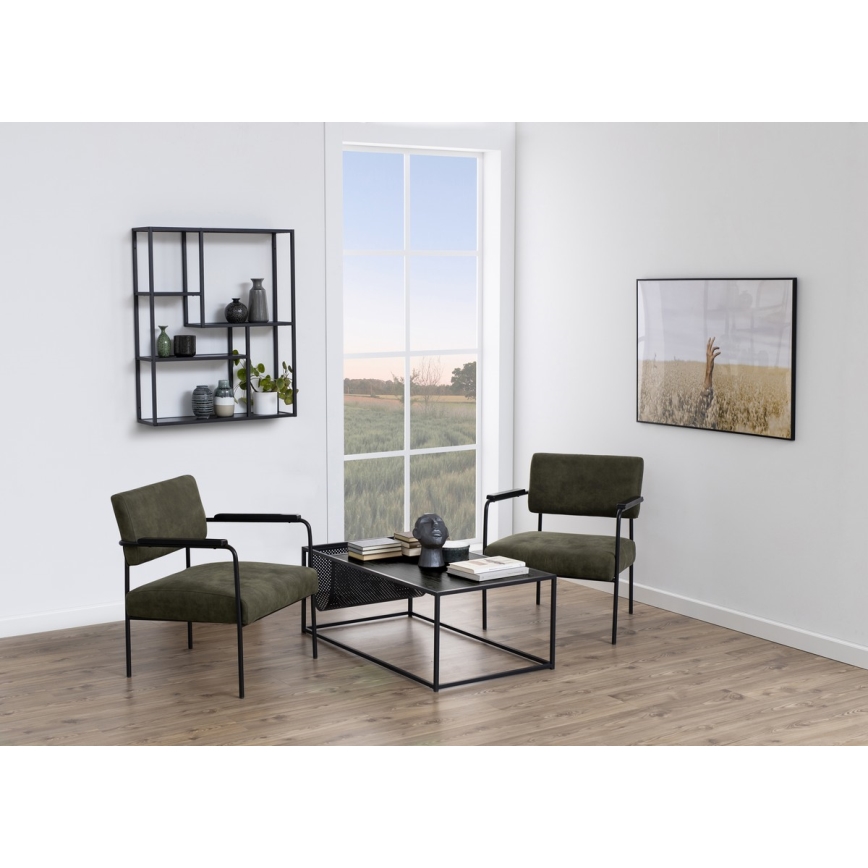 Επιτοίχιο ράφι SARON σε απόχρωση ανθρακί