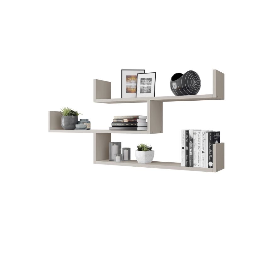 Επιτοίχιο ράφι TRIO 55x119 cm σε απόχρωση κασμίρι