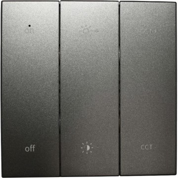 Επιτοίχιο τηλεχειριστήριο SHAPE 2xAAA μαύρο