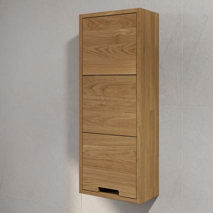 Επιτοίχιο ντουλάπι μπάνιου GRIBSKOV 90 cm μπεζ/δρυς