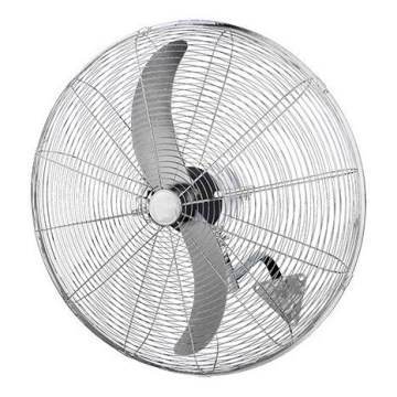 Επιτοίχιος ανεμιστήρας 180W/230V διάμ. 66 cm ασημί + τηλεχειριστήριο