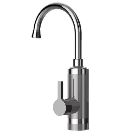 Επιτοίχιος ταχυθερμαντήρας μπάνιου with LED οθόνη 3000W/230V IPX4 ανοξείδωτο ατσάλι