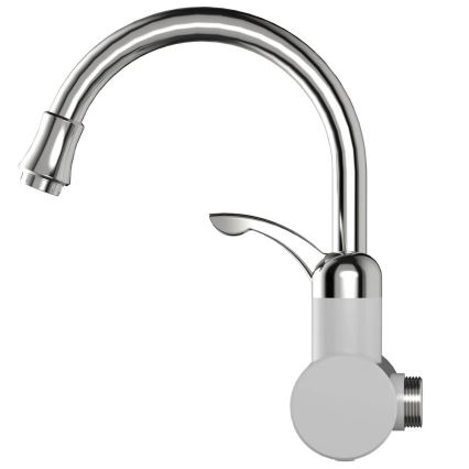 Επιτοίχιος ταχυθερμαντήρας μπάνιου με LED οθόνη 3000W/230V IPX4 λευκό