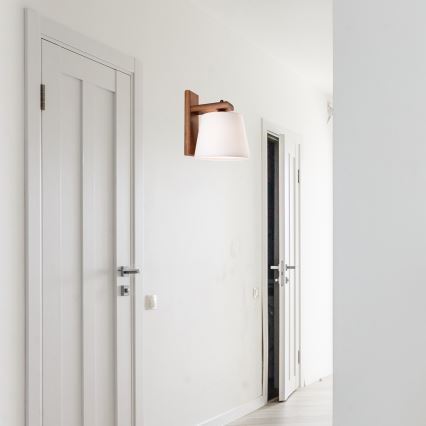 Επίτοιχο φωτιστικό AIDA 1xE27/60W/230V σε δρυς