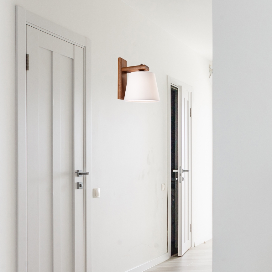 Επίτοιχο φωτιστικό AIDA 1xE27/60W/230V σε δρυς