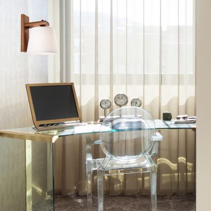 Επίτοιχο φωτιστικό AIDA 1xE27/60W/230V σε δρυς