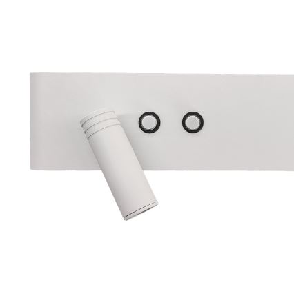 Επίτοιχο σποτ RESORT LED/10W/230V + LED/3W, λευκό, αριστερό