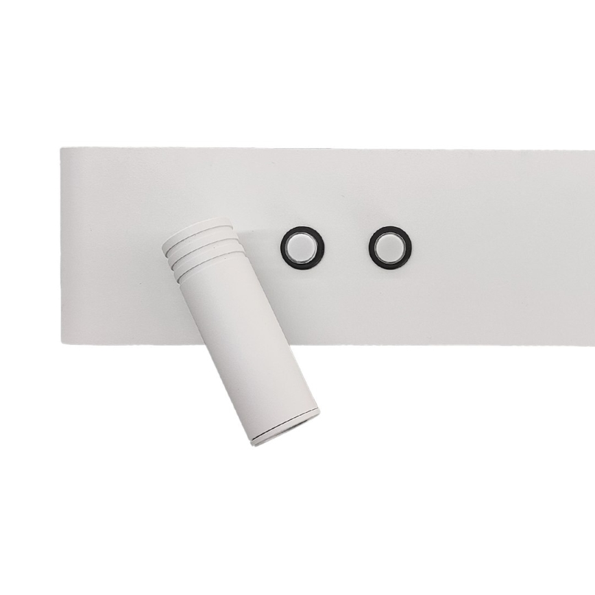 Επίτοιχο σποτ RESORT LED/10W/230V + LED/3W, λευκό, αριστερό