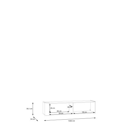 Επίτοιχο ντουλάπι INAR μαύρο