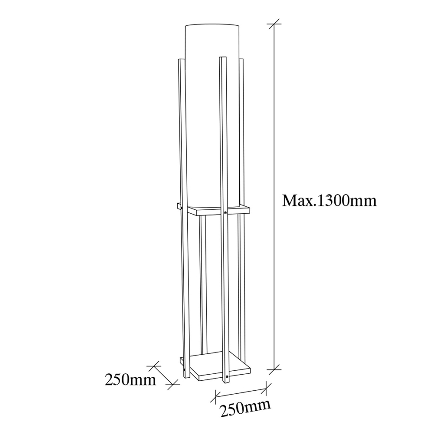 Επιδαπέδια λάμπα 1xE27/40W/230V μπεζ