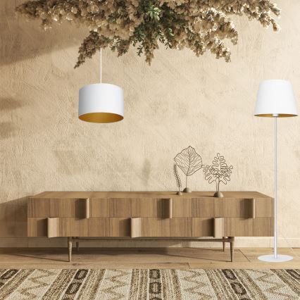 Επιδαπέδιο φωτιστικό ARDEN 1xE27/60W/230V λευκό/χρυσό