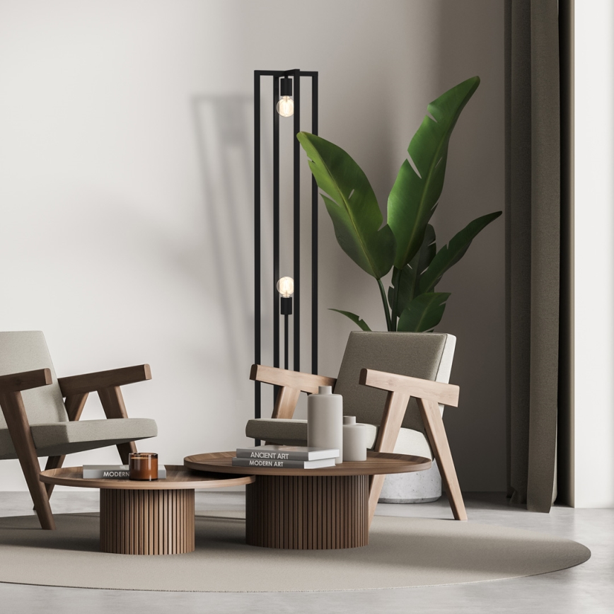 Επιδαπέδια λάμπα ARNOLD 2xE27/60W/230V μαύρο