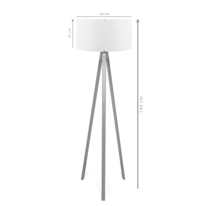 Επιδαπέδια λάμπα AYD 1xE27/40W/230V καφέ/γκρι