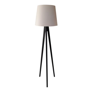 Επιδαπέδια λάμπα CONE 1xE27/60W/230V wenge κρεμ