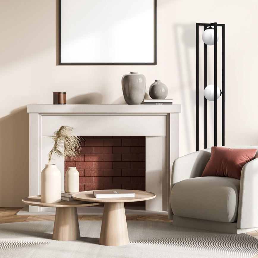 Επιδαπέδια λάμπα DIEGO 2xE14/40W/230V μαύρο