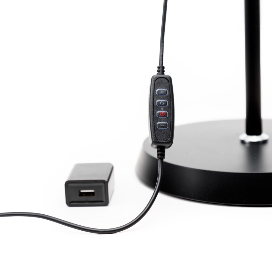 Επιδαπέδια λάμπα dimming LED SIGNUS LED/10W/230V 3000/4500/6500K μαύρο