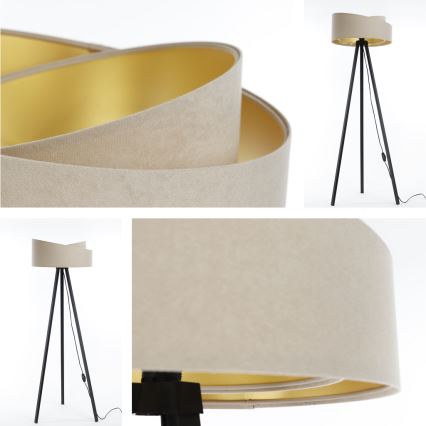 Επιδαπέδιο φωτιστικό GALAXY 1xE27/60W/230V μπεζ/βέγκε