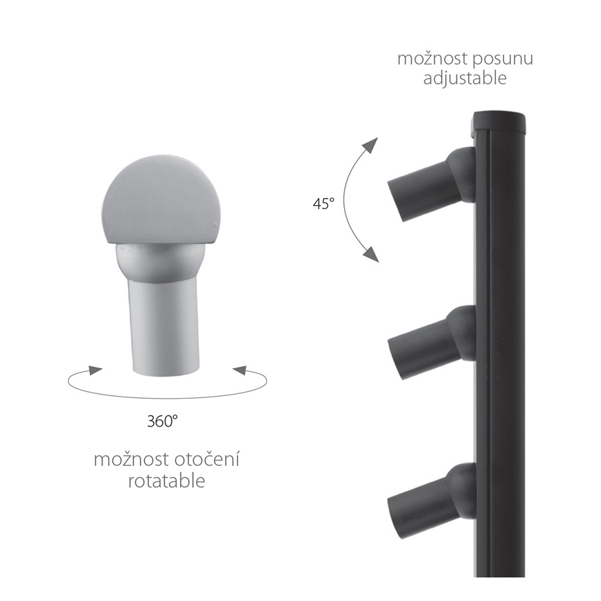 Επιδαπέδια λάμπα LED PICCO 3xLED/5,4W/500mA