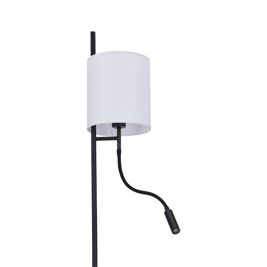 Επιδαπέδια λάμπα LED TOKYO 1xE27/40W/230V + LED/3W μαύρο/λευκό