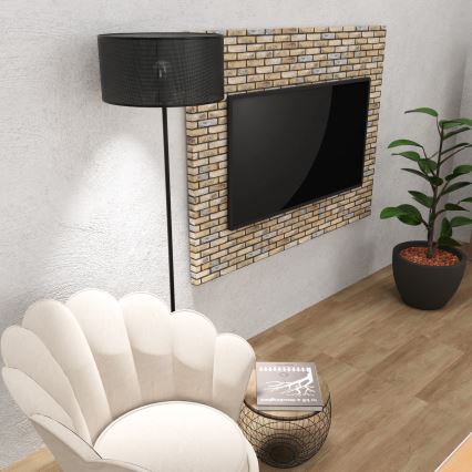 Επιδαπέδιο φωτιστικό LOFT SHADE 1xE27/60W/230V μαύρο