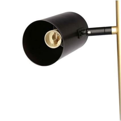 Επιδαπέδια λάμπα PERRET 2xGU10/15W/230V μαύρο/χρυσαφί