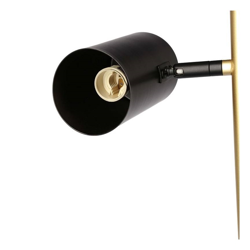 Επιδαπέδια λάμπα PERRET 2xGU10/15W/230V μαύρο/χρυσαφί