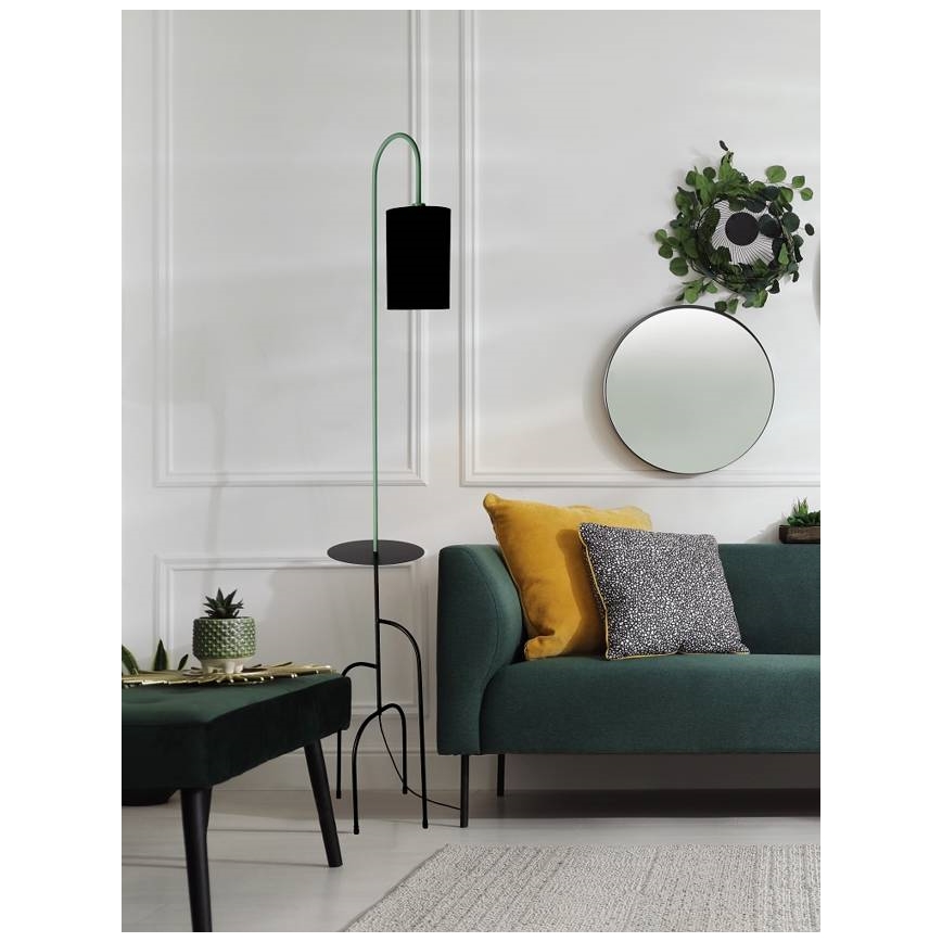 Επιδαπέδια λάμπα RAVELLO 1xE14/40W/230V μαύρο/τουρκουάζ