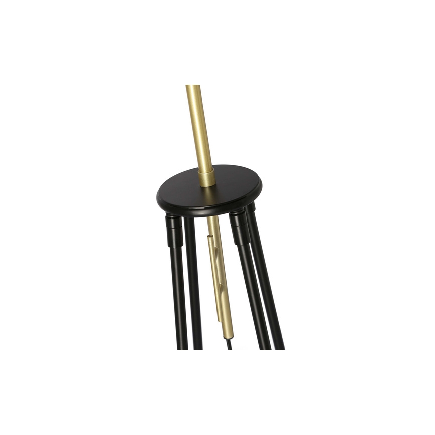 Επιδαπέδια λάμπα TEGOLA 1xE27/60W/230V μαύρο/χρυσαφί