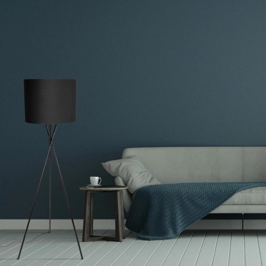 Επιδαπέδια λάμπα TEKLA 1xE27/20W/230V μαύρο