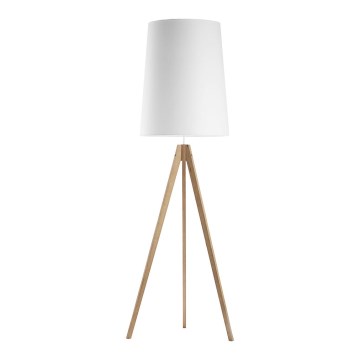 Επιδαπέδια λάμπα WALZ 1xE27/25W/230V λευκό/ξύλο