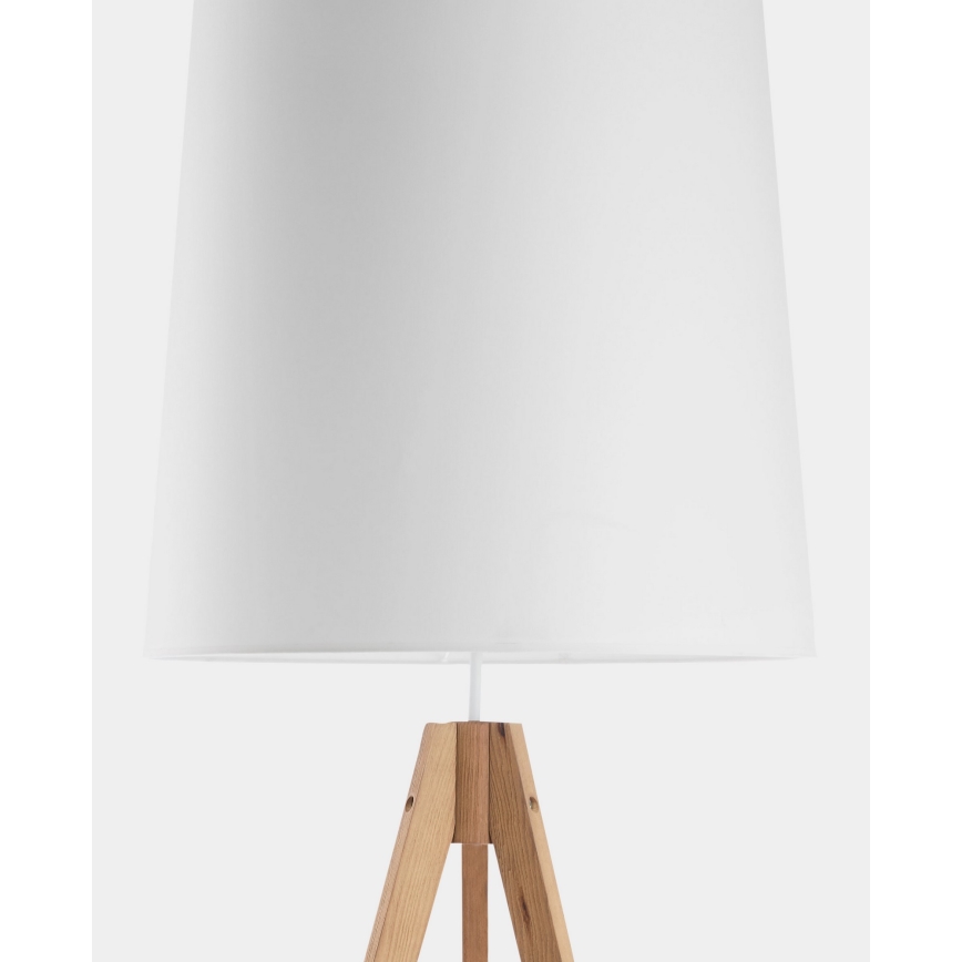 Επιδαπέδια λάμπα WALZ 1xE27/25W/230V λευκό/ξύλο