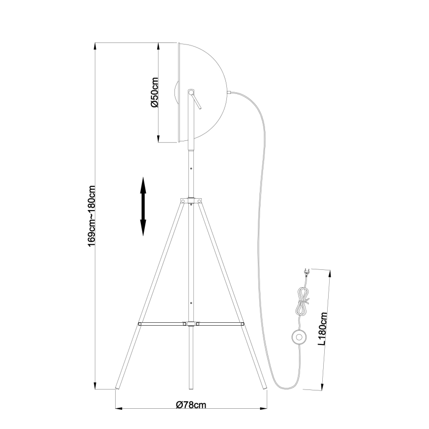 Globo - Επιδαπέδια λάμπα 1xE27/60W/230V