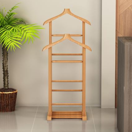 Επιδαπέδια κρεμάστρα BIBI 33x120x46 εκ. καφέ
