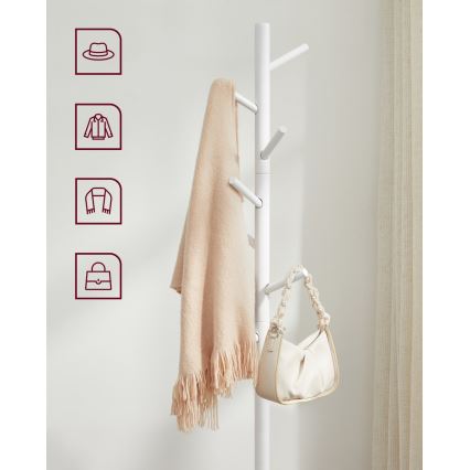 Επιδαπέδια κρεμάστρα LINEA λευκή