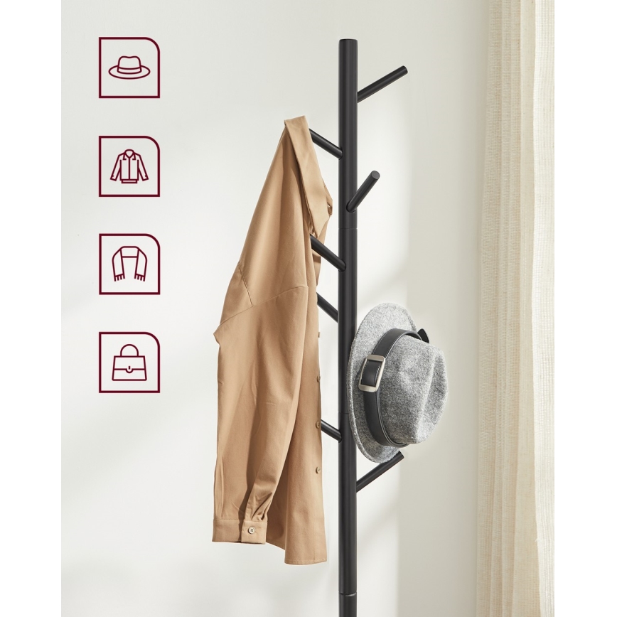 Επιδαπέδια κρεμάστρα LINEA μαύρη