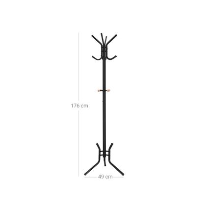 Επιδαπέδια κρεμάστρα LINEA μαύρη