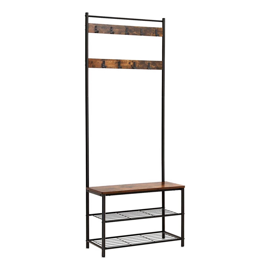 Επιδαπέδια κρεμάστρα NAVOR σε καφέ/μαύρο